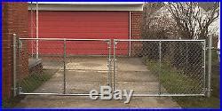 Can be used as a gate for a player's house. 4′ Galvanized Residential Chain Link Double Driveway Gate ...