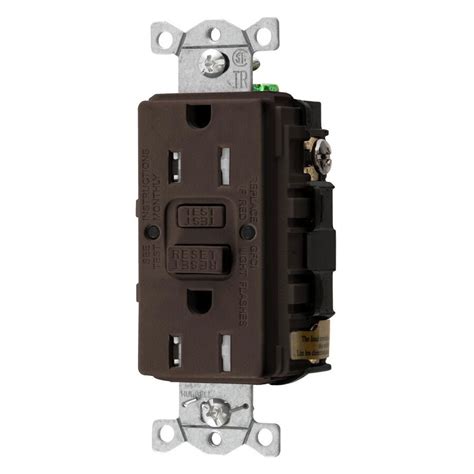 Hubbell Brown 15 Amp Decorator Outlet Gfci Residentialcommercial At