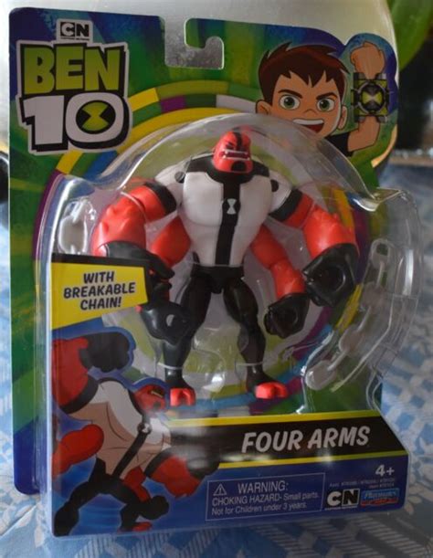 Ben 10 Four Arms Action Figure With Breakable Chain Playmates Toys New