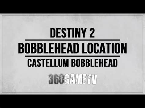 Castellum Bobblehead Location - Fan Triumph Guide Part 3 - Eidolon ...