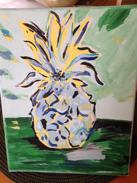 Pineapple Art Paint Canvas Diy Craft Painting Art Abstract