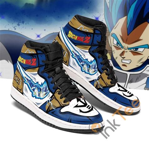Vegeta Blue Dragon Ball Z Anime Sneakers Air Jordan Shoes Inktee