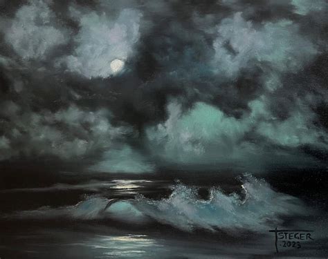 Moonlight Seascape Buck Paulson