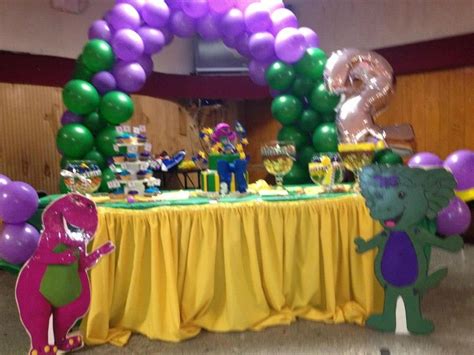 Barney Party Kids Party Pinterest Barney Party Barney Birthday