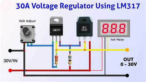 On Video Lm317 Adjustable Voltage Regulator 0 30v 30a Electrical And