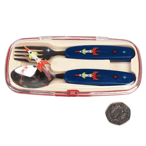 ﻿space Age Childrens Cutlery Set ﻿rex London