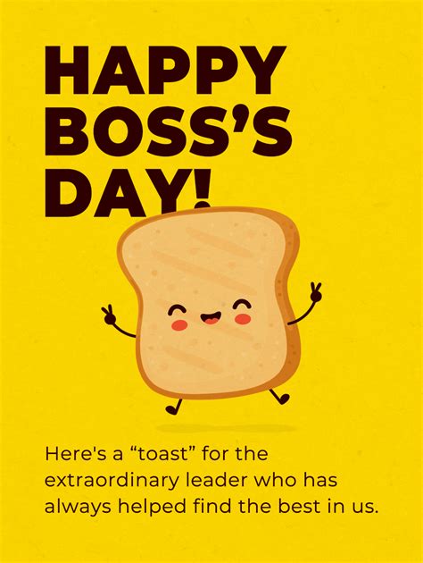 Wish A Fantastic Manager All The Best With This Happy Toast Bosss Day