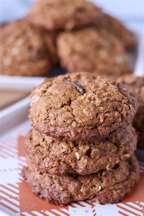 Oatmeal Molasses Chocolate Chip Cookies