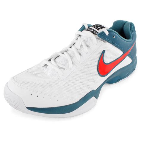 Nike Mens Air Cage Court Shoes White And Night Factor Tennis Express