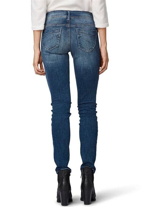 Tom Tailor Slim Fit Jeans Alexa Mit Versetzten Nahtdetails Online