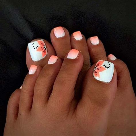 topp 10 ideer og inspirasjon om toe nail designs for summer toenails pedicure