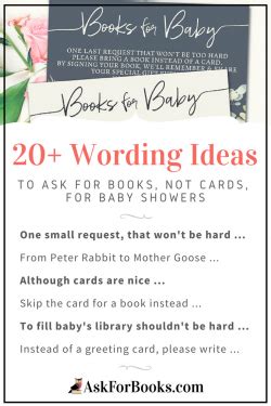What to write in a baby shower book (101 message ideas). Baby shower book instead of card wording rumahhijabaqila.com