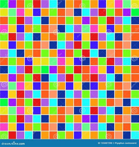 Square Multicolor For Wallpaper Background Stock Illustration