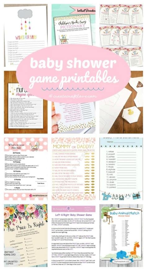 Baby Shower Game Printables Create Craft Love