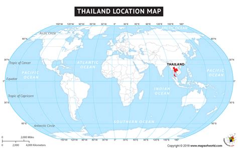 Where Is Thailand Located Location Map Of Thailand