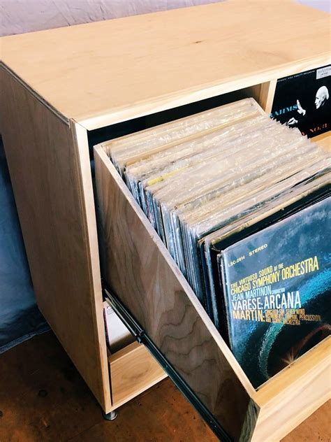 Vinyl Record Storage Cabinet