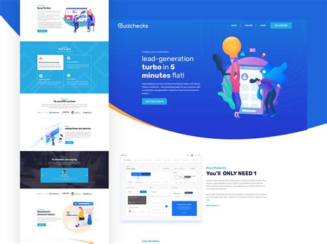 Lead Generation Landing Page Design Uplabs