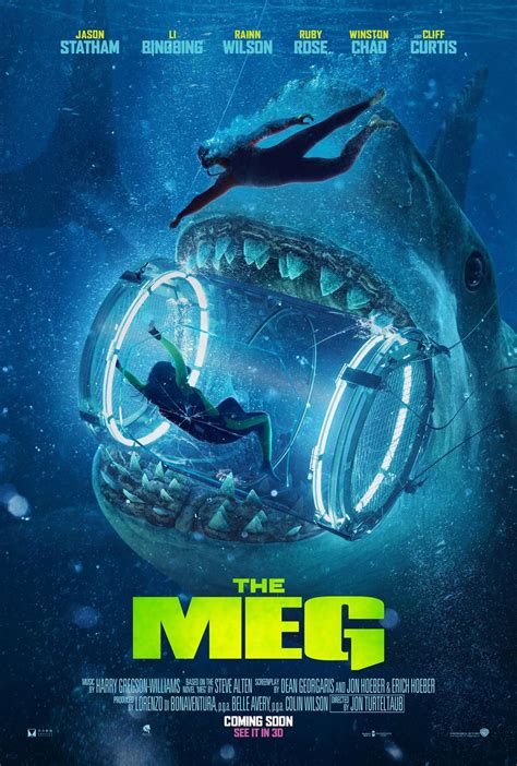 The shocking discoveries were only the tip of the iceberg. The Meg (2018) Poster #8 - Trailer Addict
