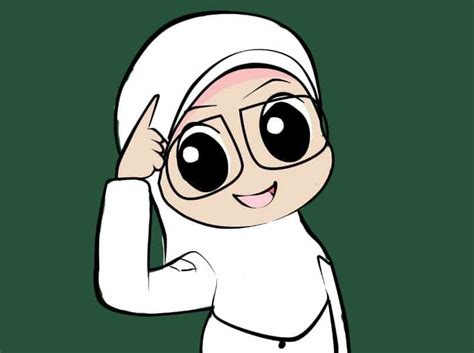 50 Gambar Kartun Anak Hijab Pics Blog Garuda Cyber