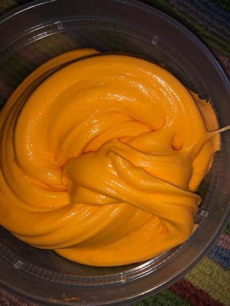 8oz Fluffy Orange Slime Etsy