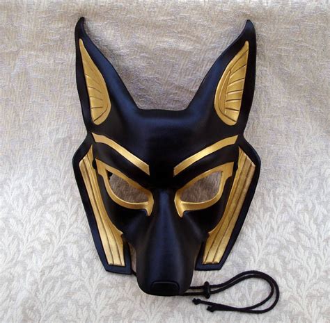 Egyptian Jackal Mask Anubis Handmade Leather Mask