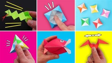 6 Best Origami Fidget Toys Diy Easy Moving Paper Toys Antistress Pop