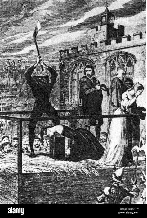 Peine De Mort Abolie En Angleterre - justice, système pénitentiaire, décapitation, exécution de Lady Jane