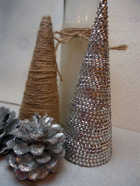 Diy Christmas Decor Create A Sparkly Christmas Tree Cone Holidappy