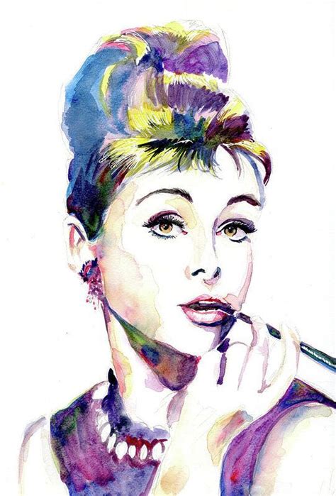 Audrey Hepburn Painting Art Print By Jarold Cadion All Prints Are
