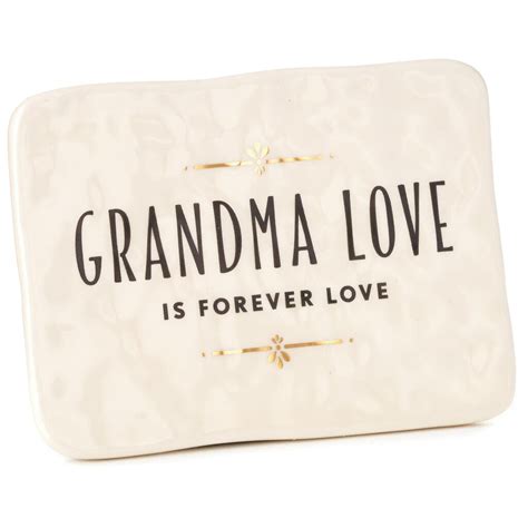 Grandma Love Ceramic Quote Block 4x3 Plaques And Signs Hallmark
