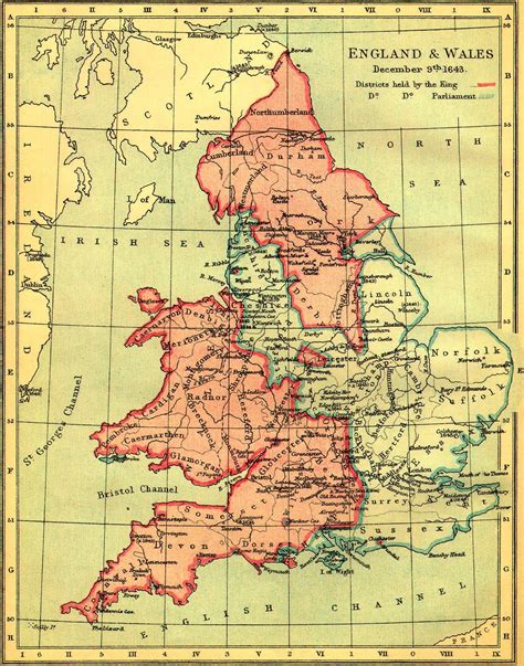 Vintage England Wall Map Map Of Britain England Map Historical Maps