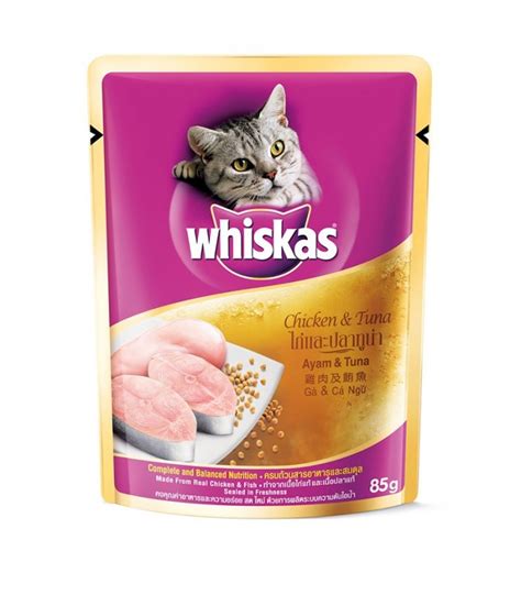 There are many classifications of cat food according to their: Whiskas Chicken & Tuna 85g Cat Wet Food - Pet Warehouse ...