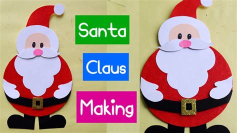 Santa Claus From Waste Cdshow To Make Christmas Santa Claus At Home