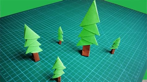 Paper Pine Tree Quickcrafter Origami Christmas Tree Christmas