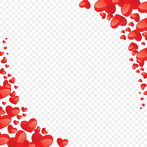 Beautiful Heart Hd Transparent Beautiful Heart Vector Heart Red Frame PNG Image For Free