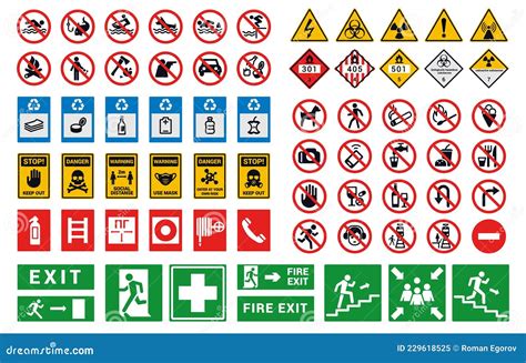 Safety Sign Factory And Construction Health Or Security Caution
