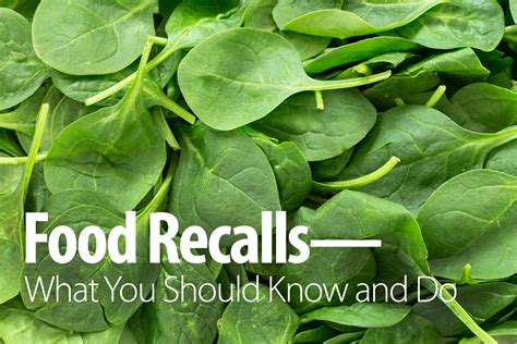 Food Recalls—what You Should Know And Do Food Recalls Food
