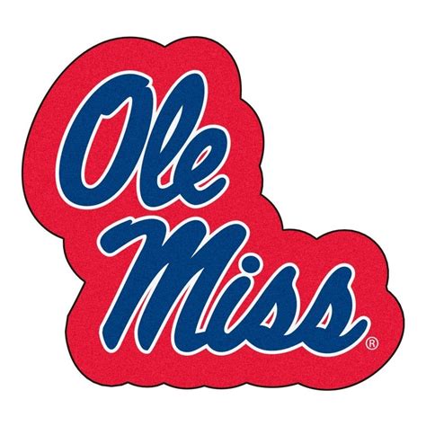 Grana Extra University Of Mississippi Mississippi Football Hotty Toddy Logo Shapes Ole Miss