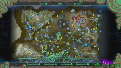 Legend Of Zelda Breath Of The Wild Full Map Time Zones Map World