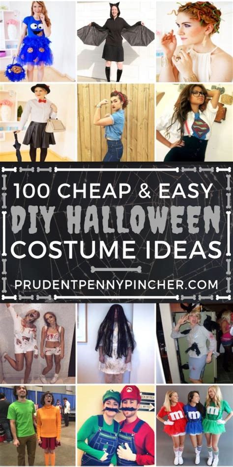 100 Cheap And Easy Diy Halloween Costumes Prudent Penny Pincher