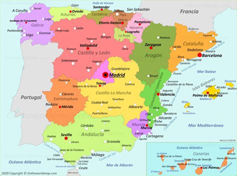 Mapa De España España Mapas Map Of Spain Geography Of Spain Spain