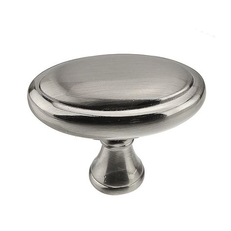 Richelieu Brushed Nickel Oval Cabinet Knob At