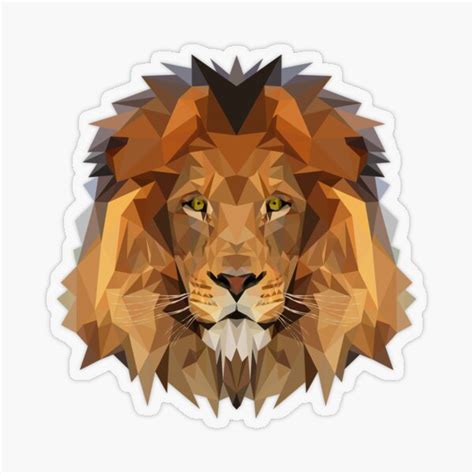 Lion Sticker By Edwardmhz Redbubble