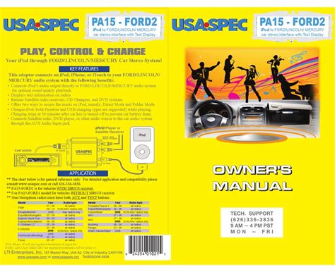 Usa Spec Pa15 Ford2 Owners Manual Pdf Download Manualslib