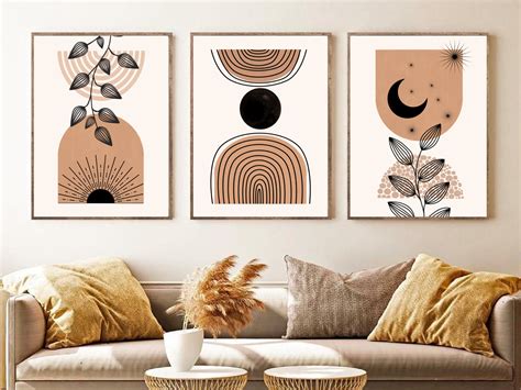 Prints Sun Abstract Wall Art Printable Wall Art Digital Download Boho