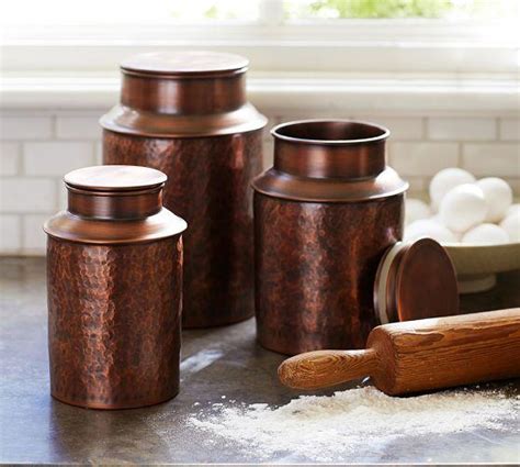 Need a kitchen canister set for storing your dry ingredients? Copper Canisters