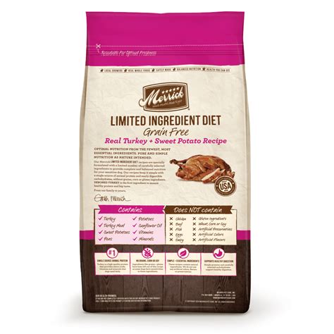 Merrick Limited Ingredient Diet Grain Free Real Turkey And Chickpeas