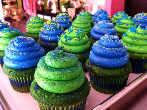Earth Day Cupcakes Special Blue And Green Swirled Cupcak Flickr