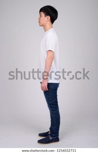 Full Body Shot Profile View Young Stock Photo Edit Now 1256032711