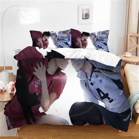 Anime Duvet Cover Set Haikyuu Bed Comforter Sets Twin Full Queen King